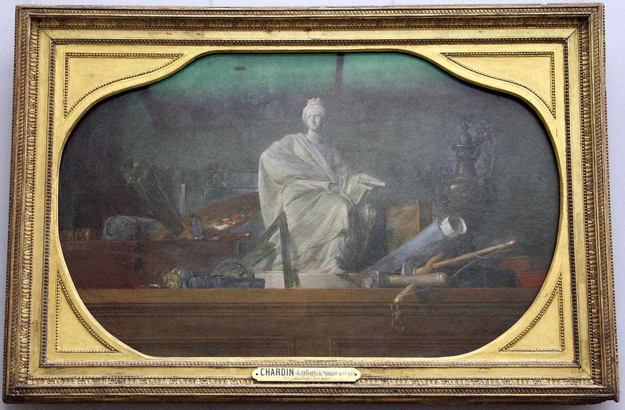 Jean Siméon Chardin - Gli attributi dell'arte, Louvre, Parigi